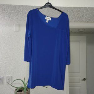 Joseph Ribkoff 3/4 Sleeve Blouse Top - Royal Blue - US Size 16